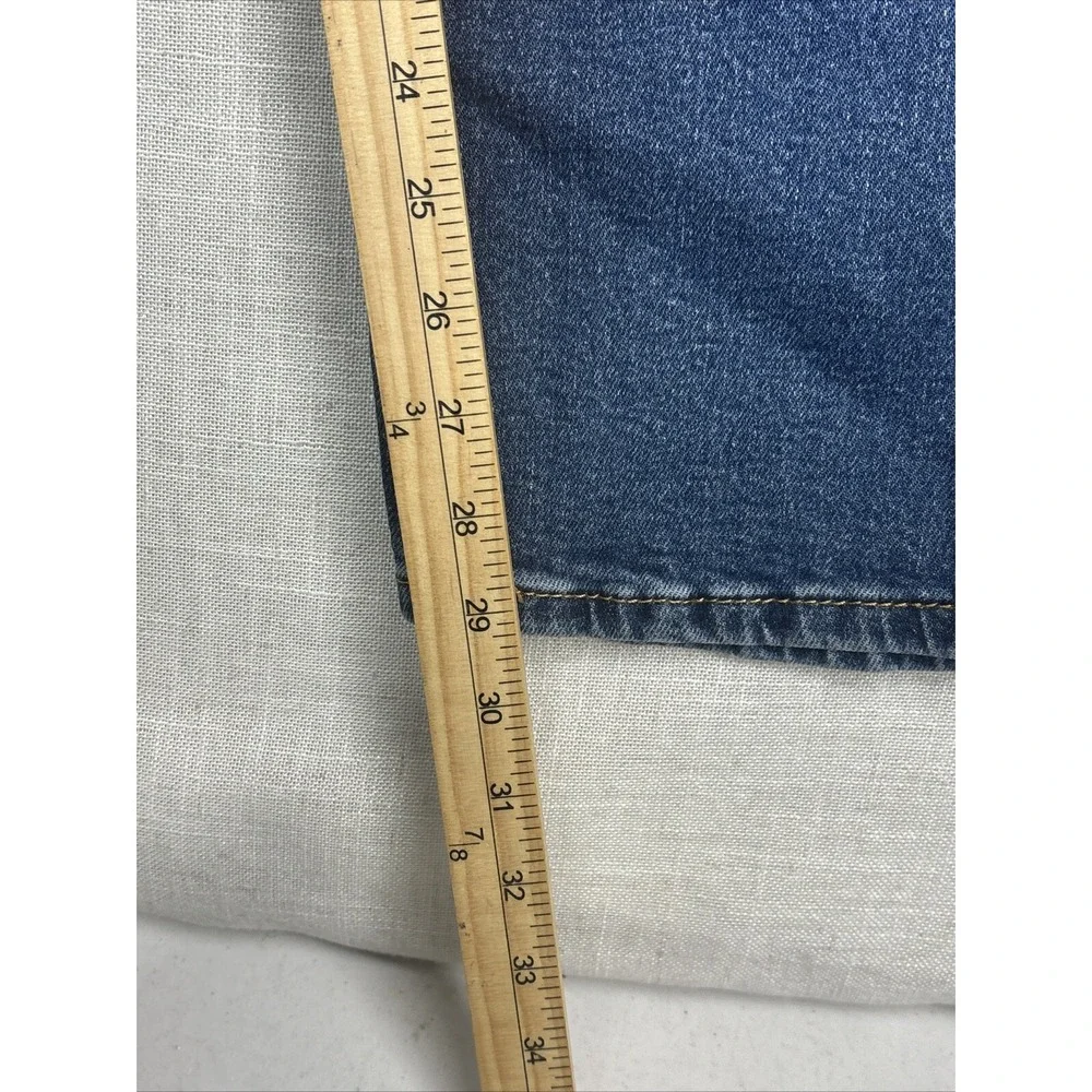 Levi's‎ 505 Jeans Mens 38x32 Blue Medium Wash Denim Regular Fit Stretch Straight